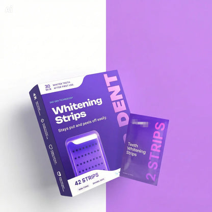Tiras blanqueadoras moradas