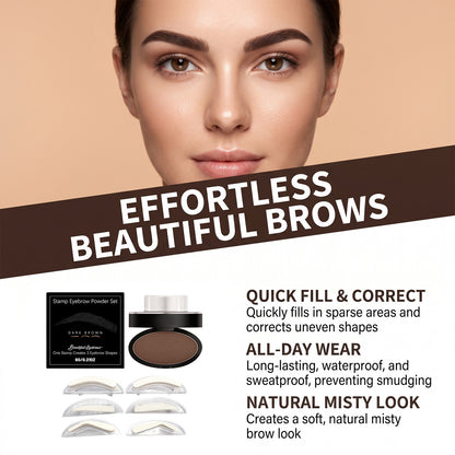 Waterproof Stamp Eyebrow Powder Set