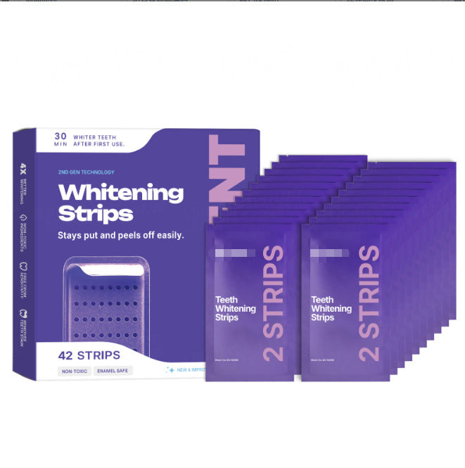 Tiras blanqueadoras moradas